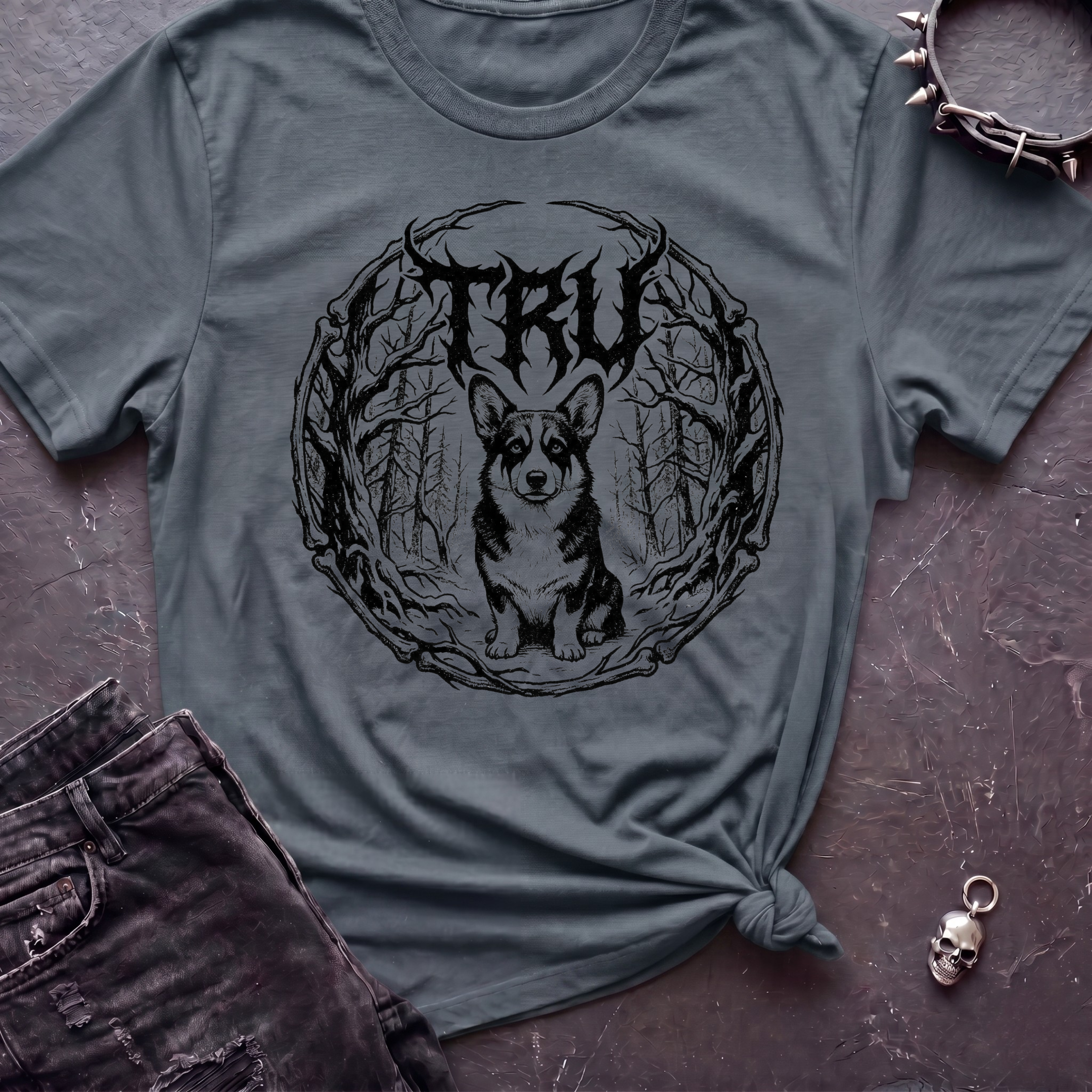 Black Metal Corgi Tshirt