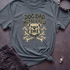 Dog Dad Metal Crew Tshirt