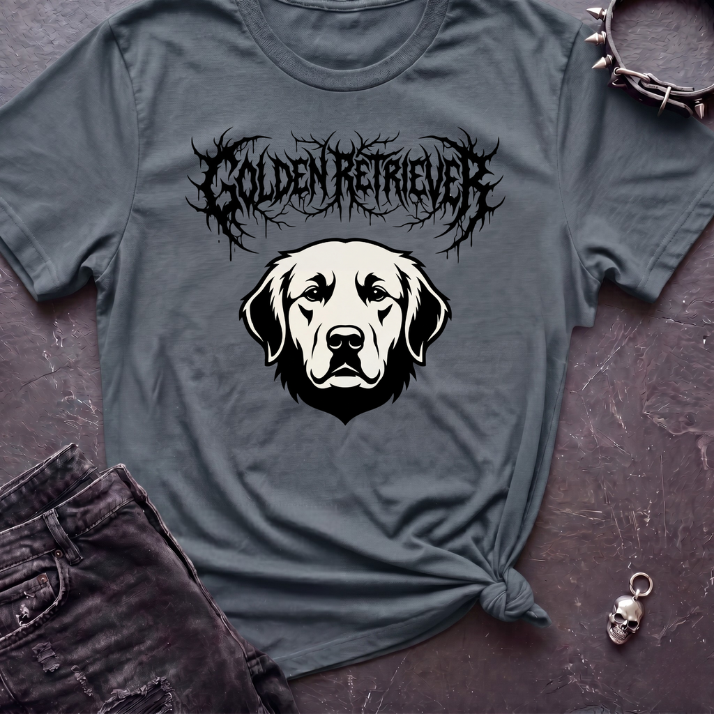 Death Metal Golden Retriever Tshirt
