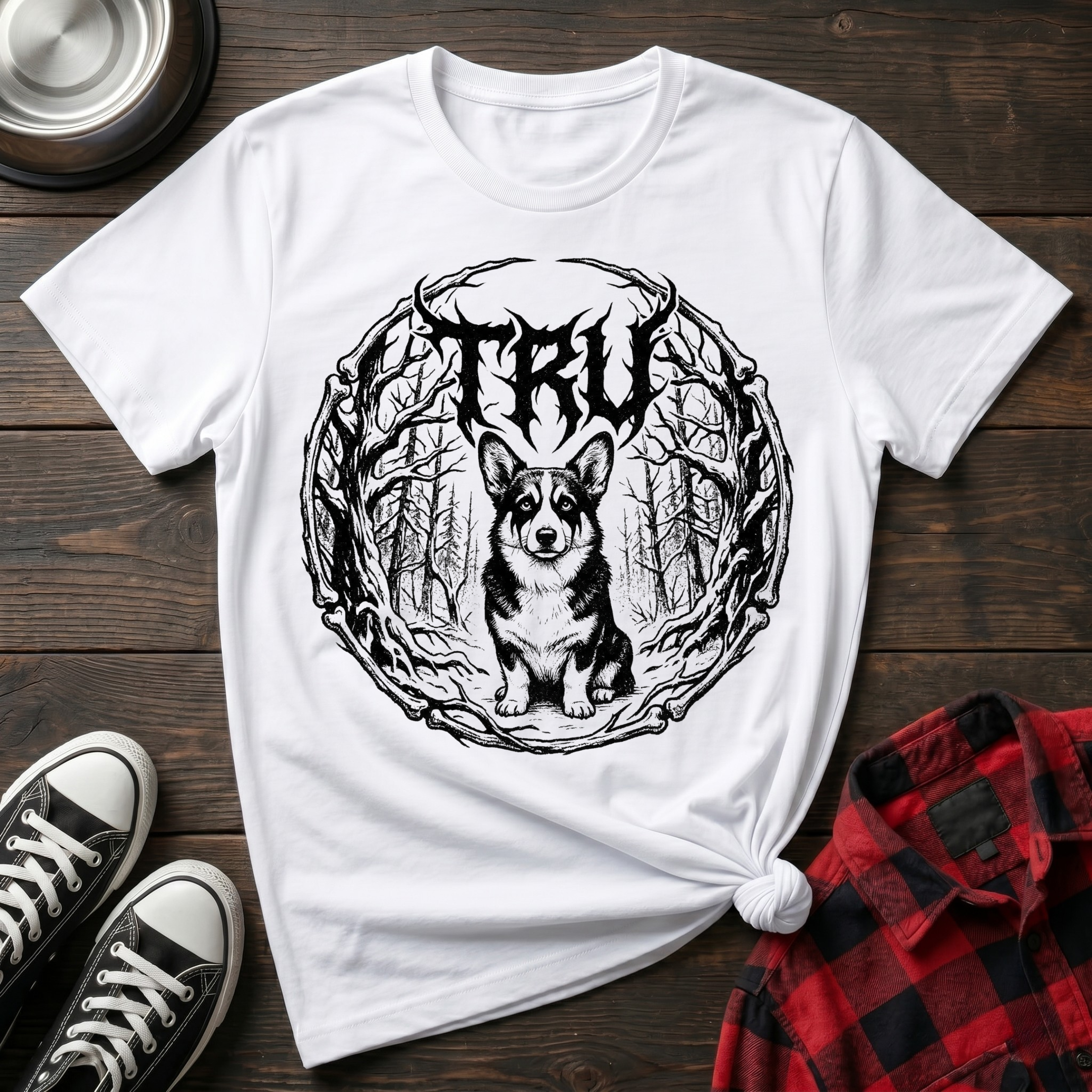 Black Metal Corgi Tshirt