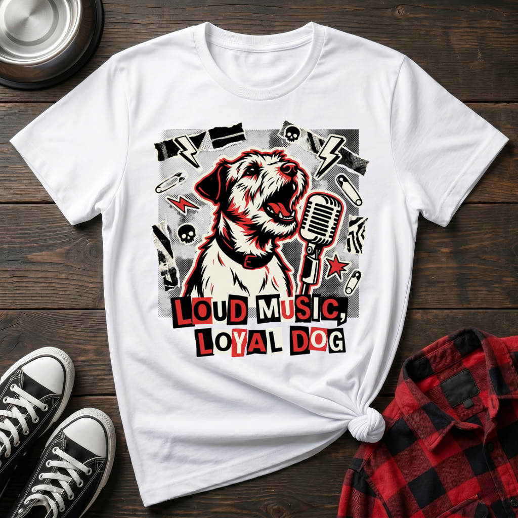Loud Music Loyal Dog Tshirt