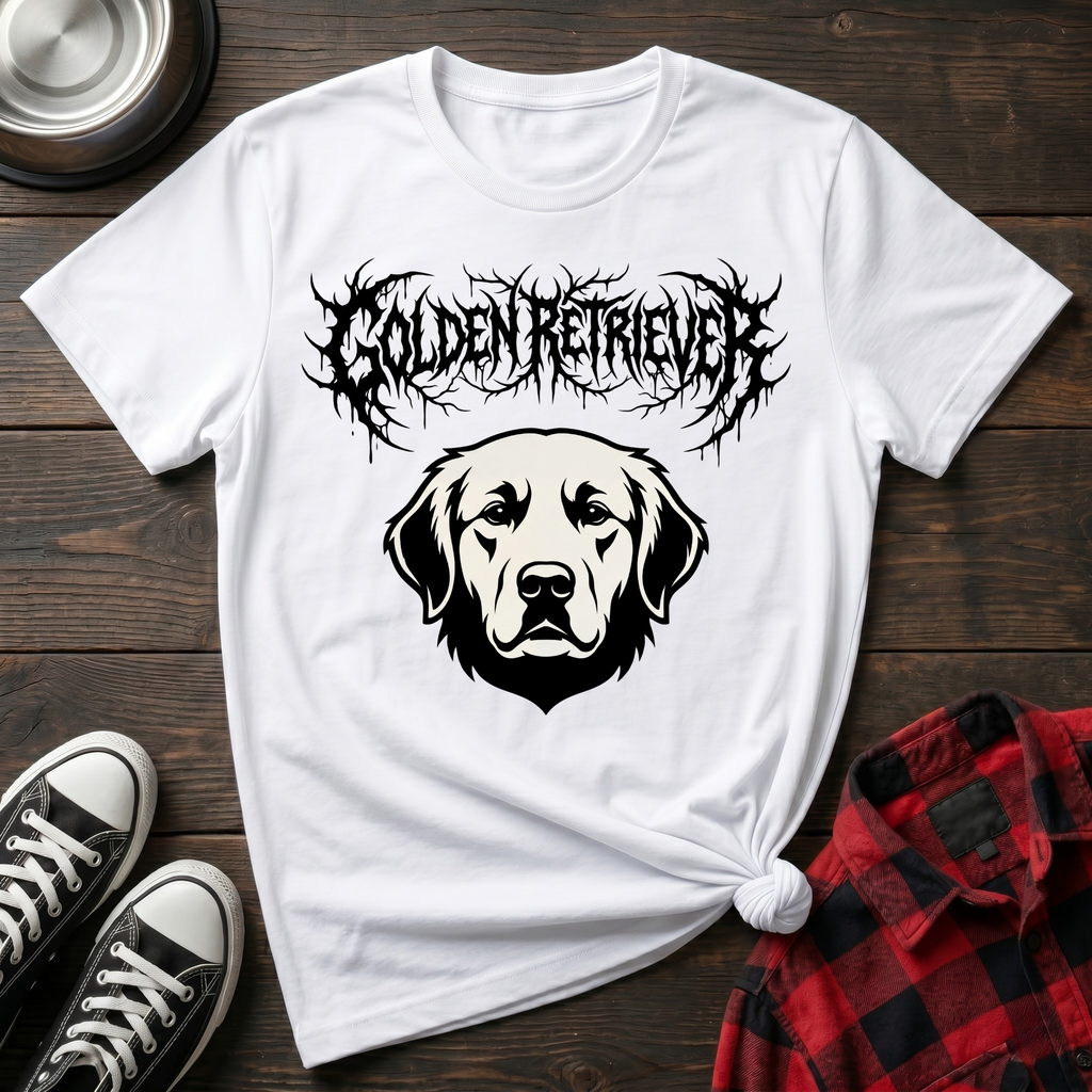 Death Metal Golden Retriever Tshirt