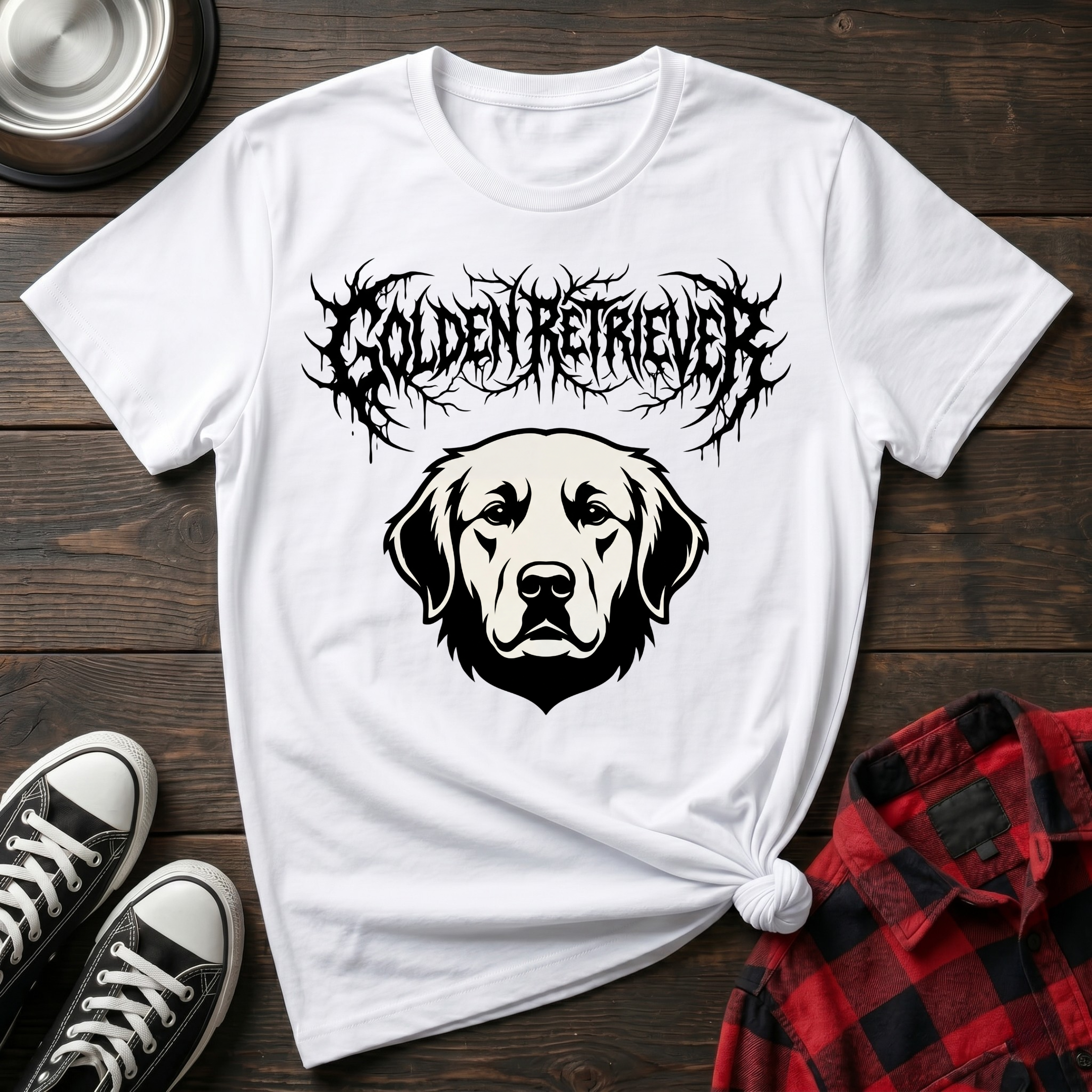 Death Metal Golden Retriever Tshirt