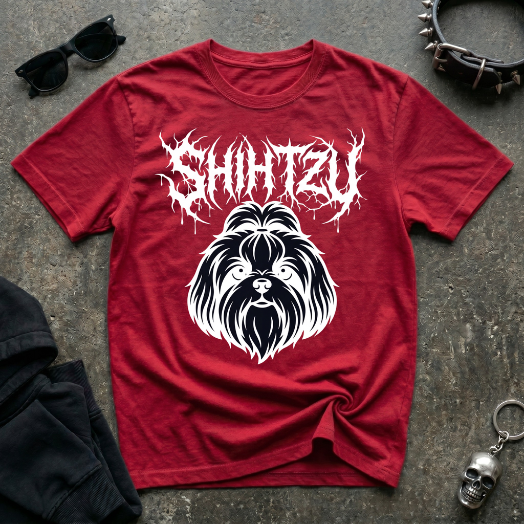 Death Metal Shihtzu Dark Tshirt