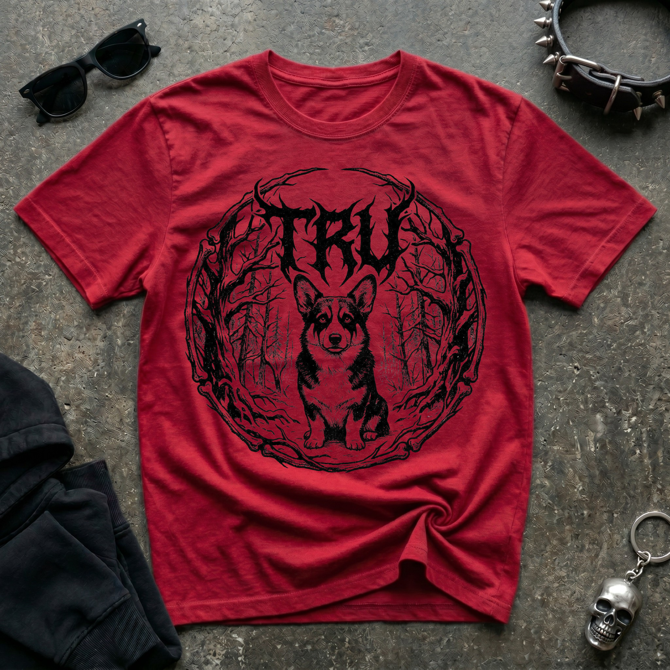 Black Metal Corgi Tshirt