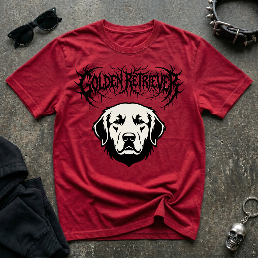 Death Metal Golden Retriever Tshirt