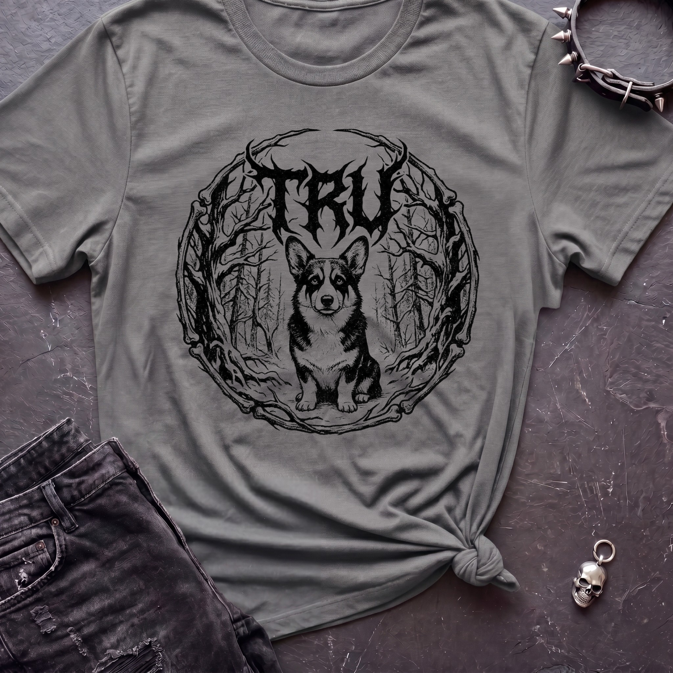 Black Metal Corgi Tshirt