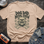 Dog Dad Metal Crew Tshirt