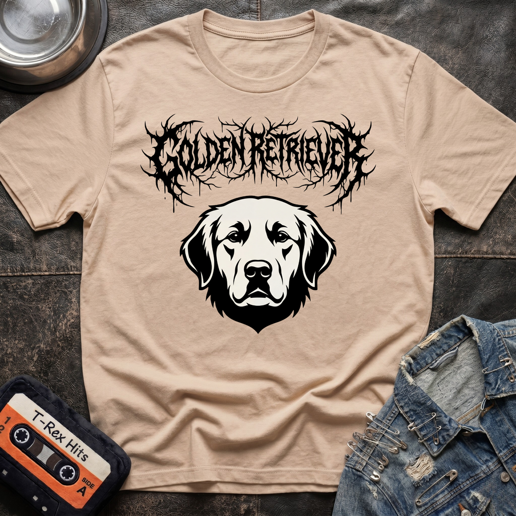 Death Metal Golden Retriever Tshirt