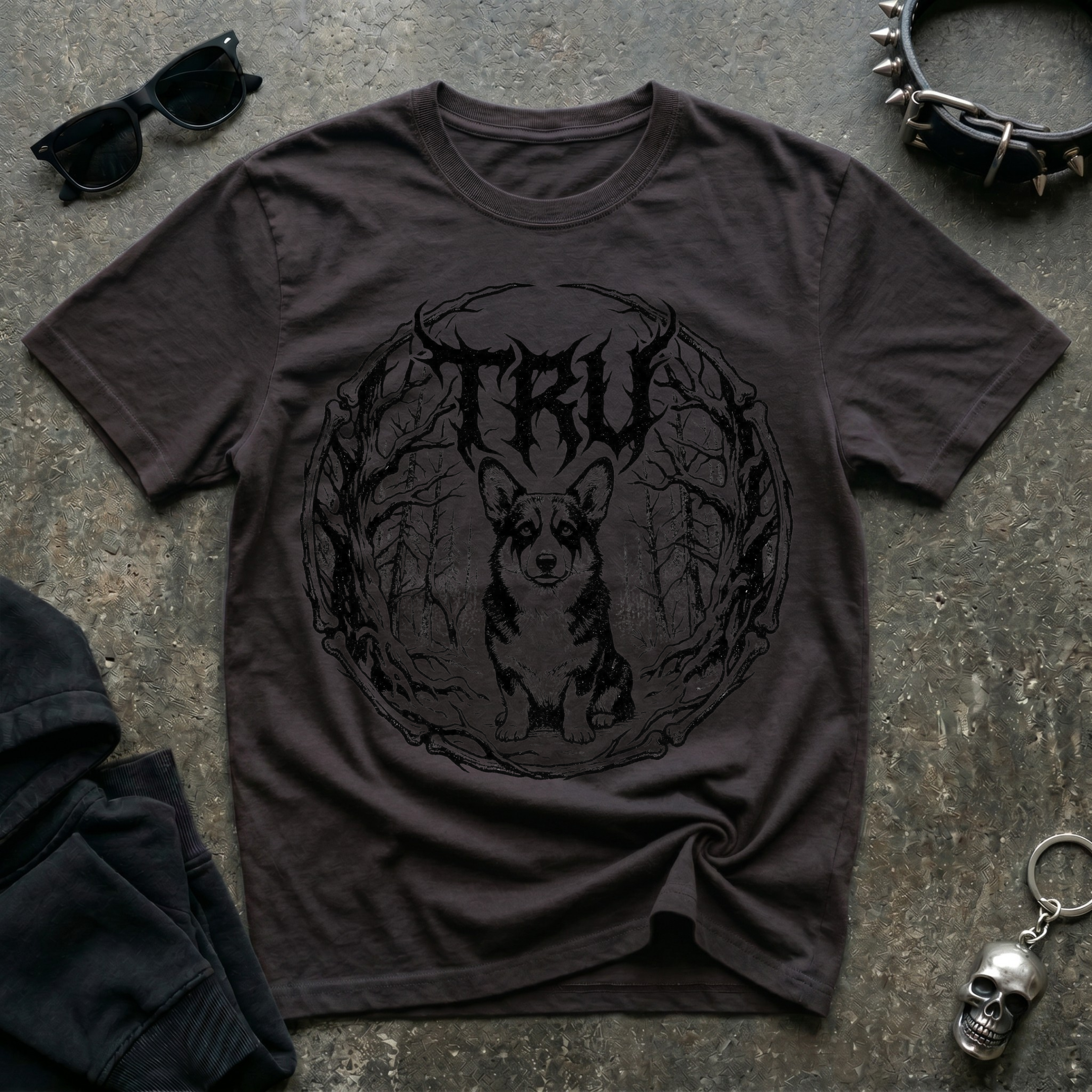 Black Metal Corgi Tshirt