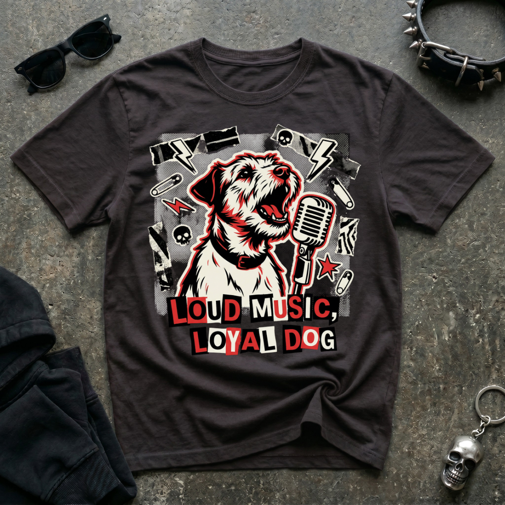 Loud Music Loyal Dog Tshirt