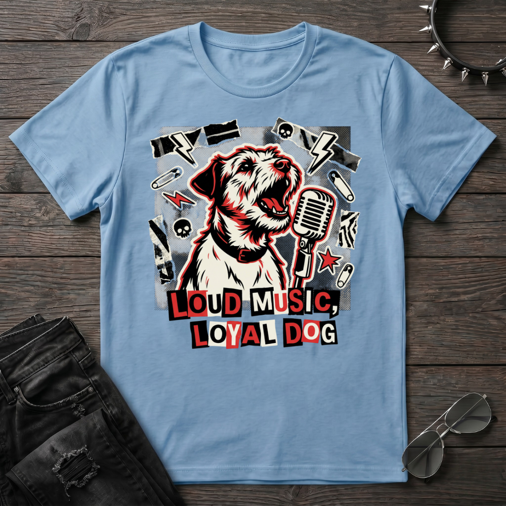 Loud Music Loyal Dog Tshirt