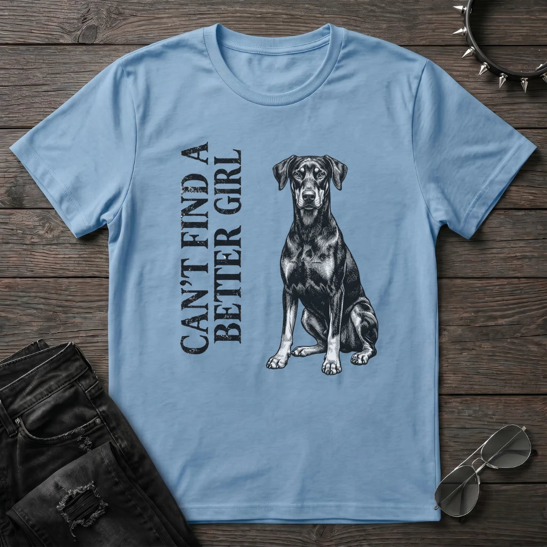 CANT FIND A BETTER BOY DOBERMAN TSHIRT