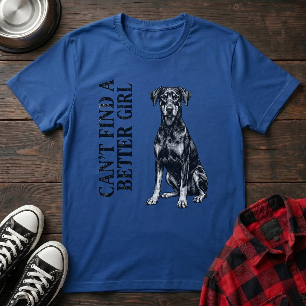 CANT FIND A BETTER BOY DOBERMAN TSHIRT