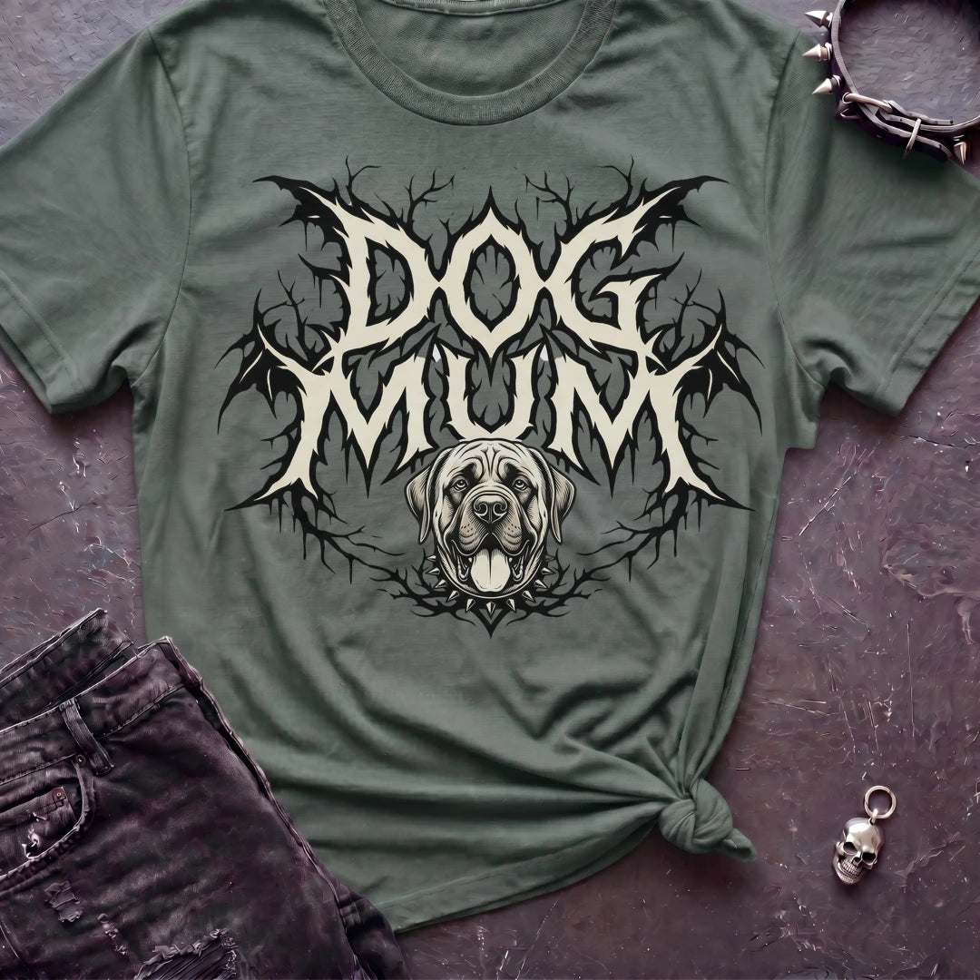 Dog Mum Death Metal English Mastiff Tshirt
