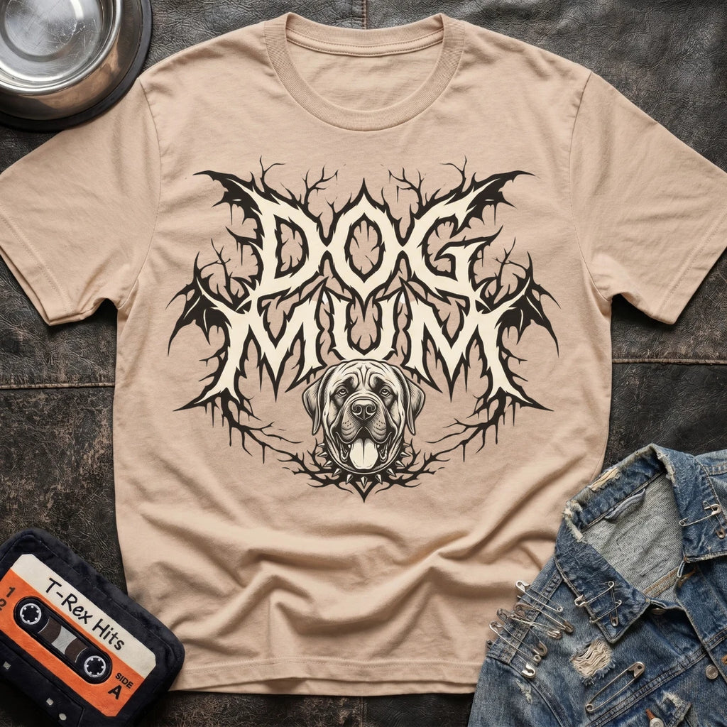 Dog Mum Death Metal English Mastiff Tshirt