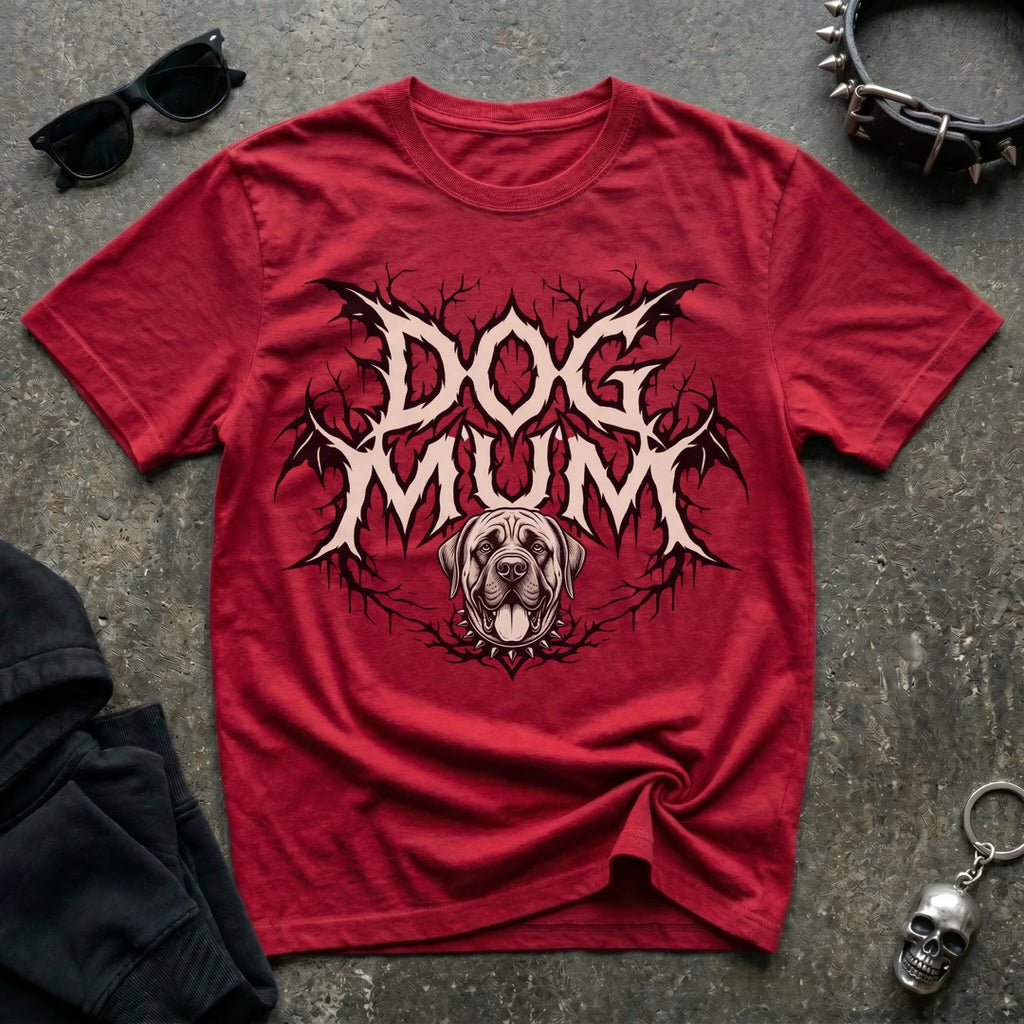 Dog Mum Death Metal English Mastiff Tshirt