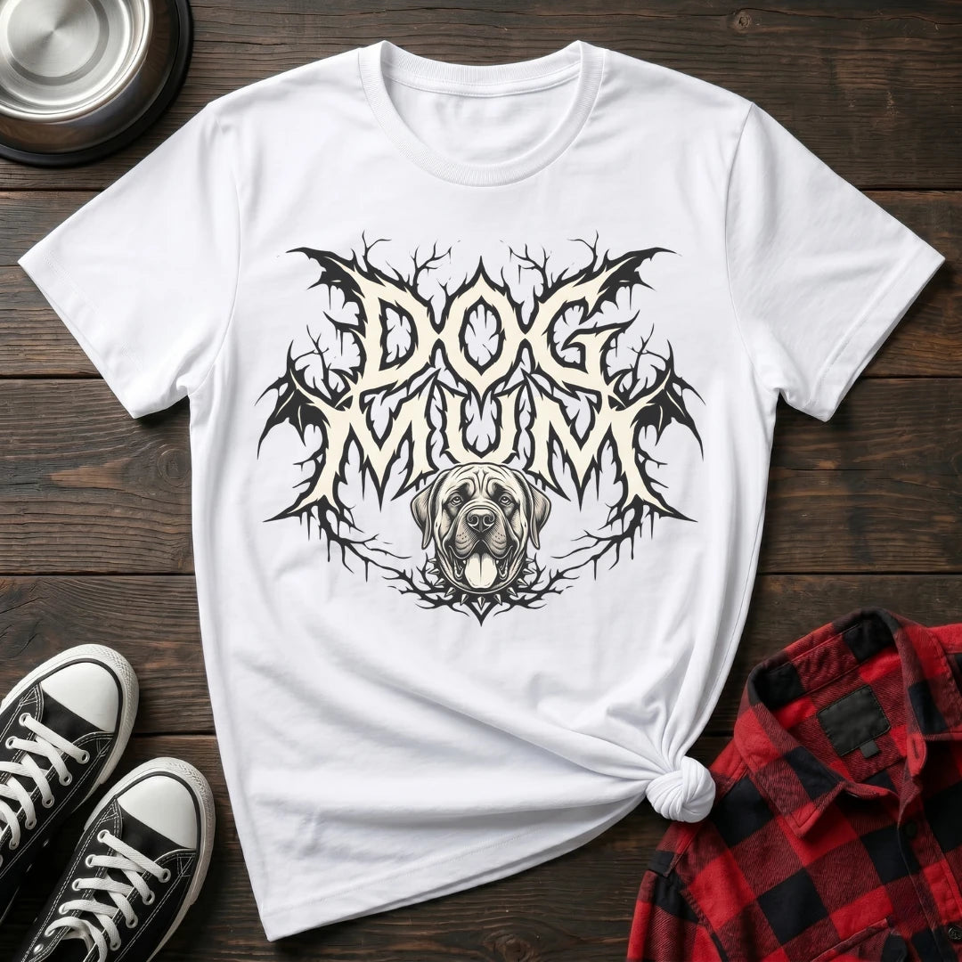 Dog Mum Death Metal English Mastiff Tshirt