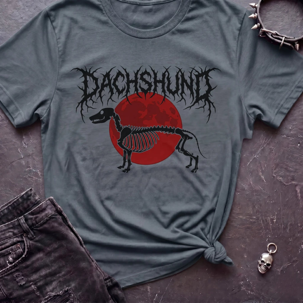 Dachshund Death Metal Sun Tshirt