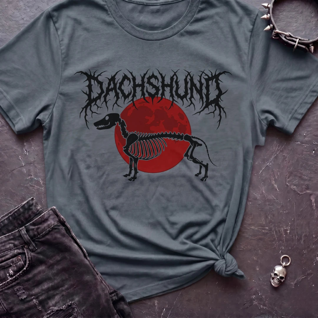 Dachshund Death Metal Sun Tshirt