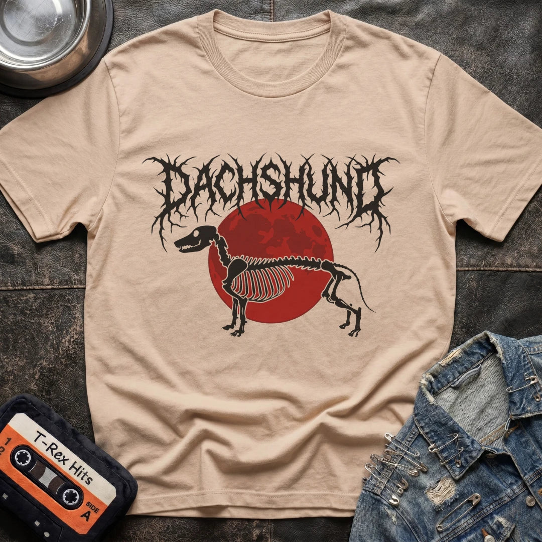 Dachshund Death Metal Sun Tshirt