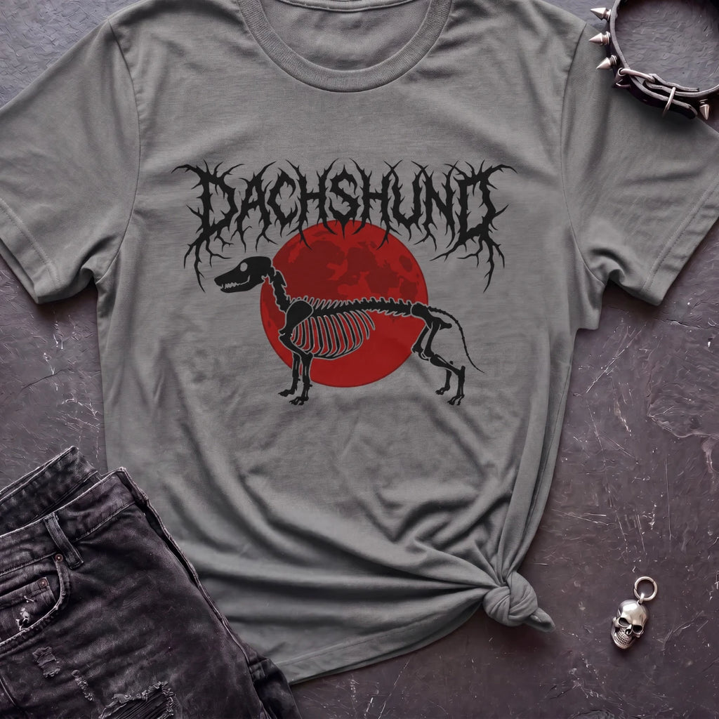 Dachshund Death Metal Sun Tshirt