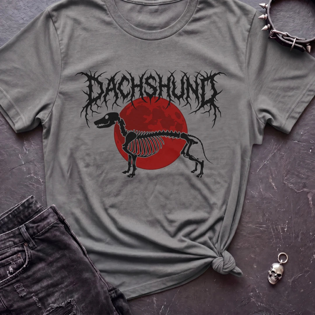 Dachshund Death Metal Sun Tshirt