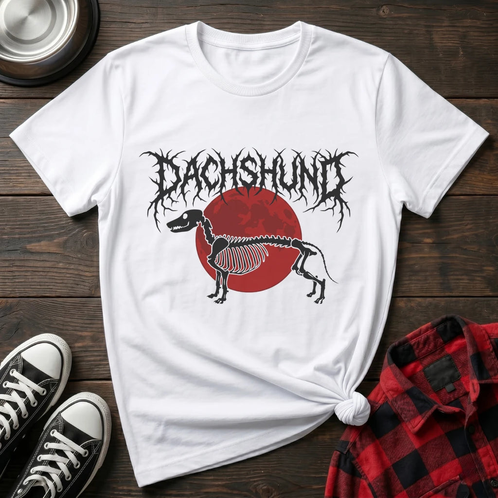 Dachshund Death Metal Sun Tshirt