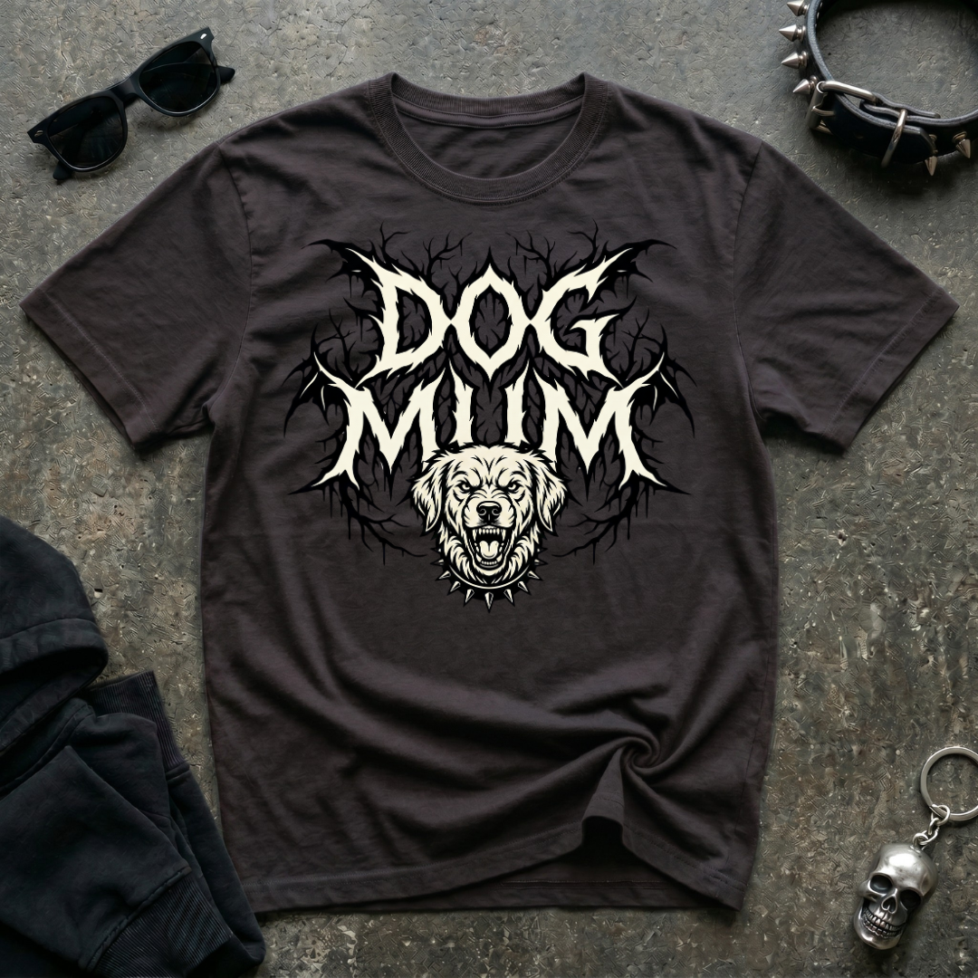 Dog Mum Death Metal Golden Retriever Tshirt
