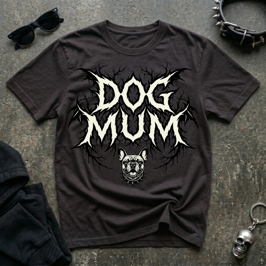 Dog Mum Death Metal Frenchie Tshirt