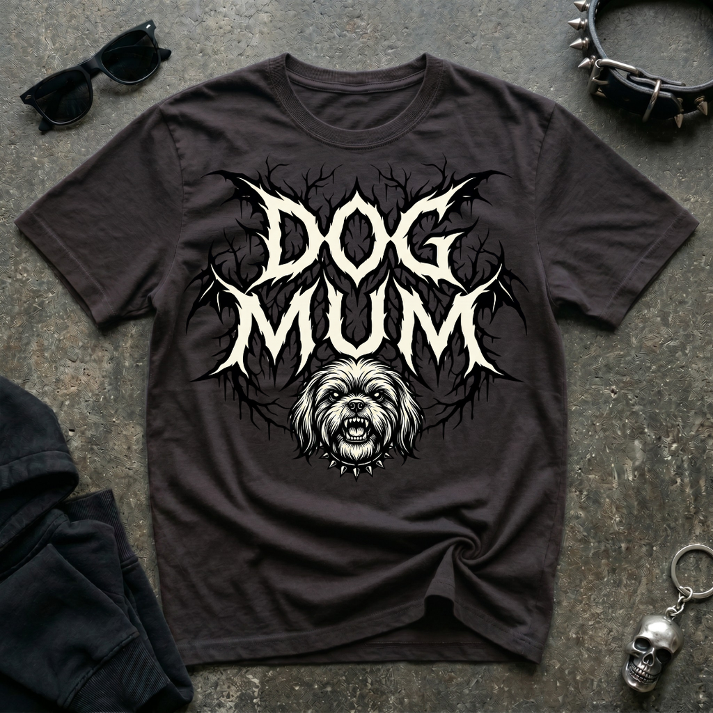 Dog Mum Death Metal Shi tzu Tshirt