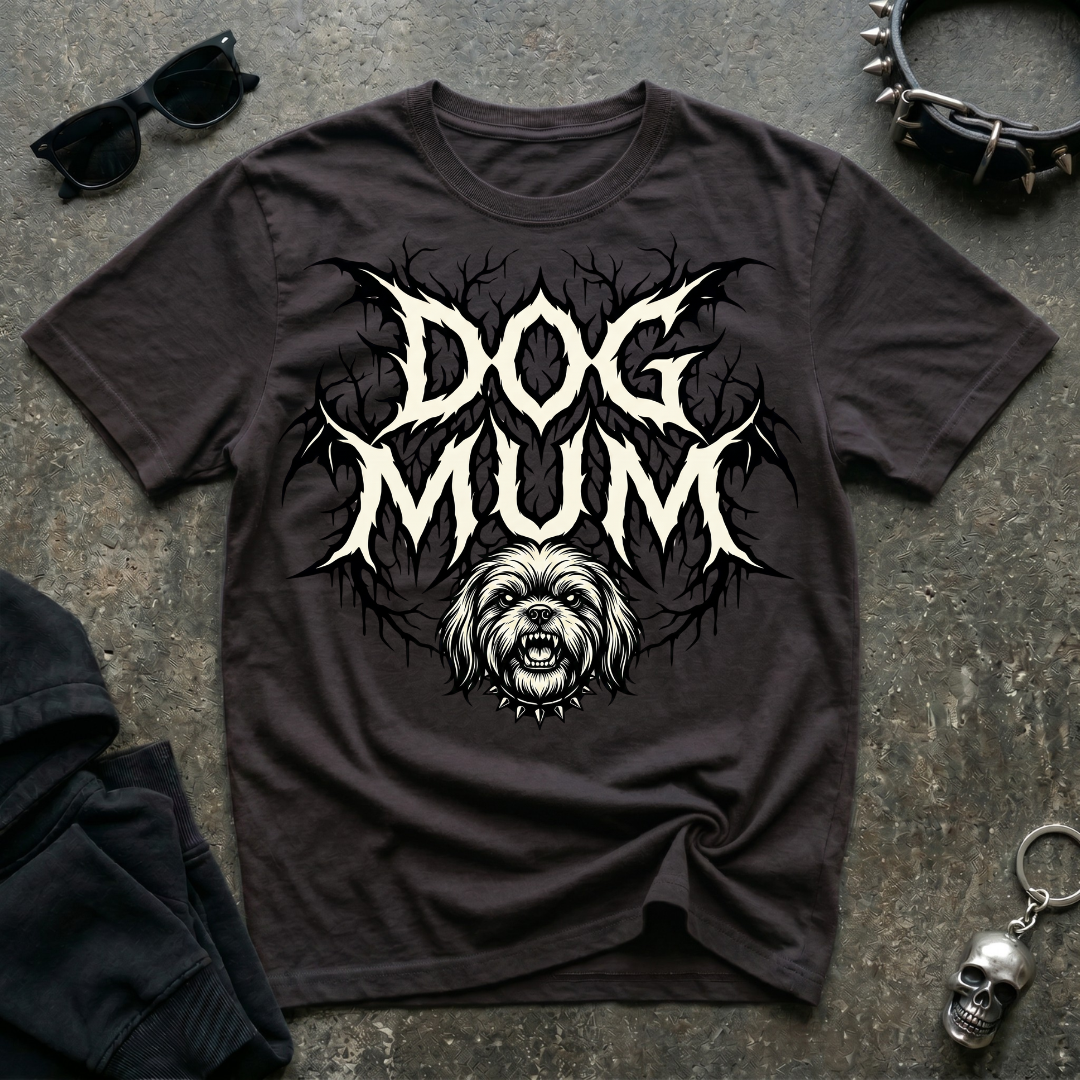 Dog Mum Death Metal Shi tzu Tshirt