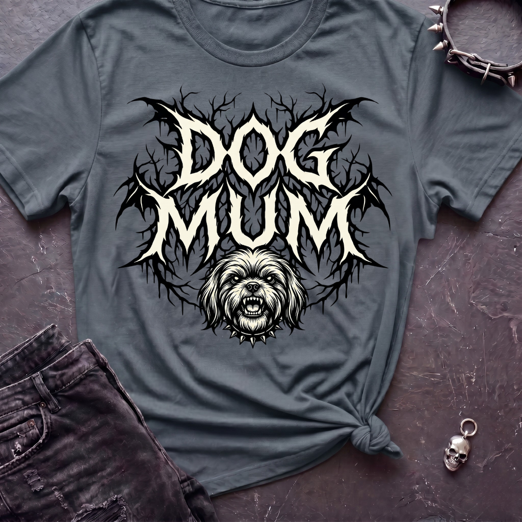 Dog Mum Death Metal Shi tzu Tshirt