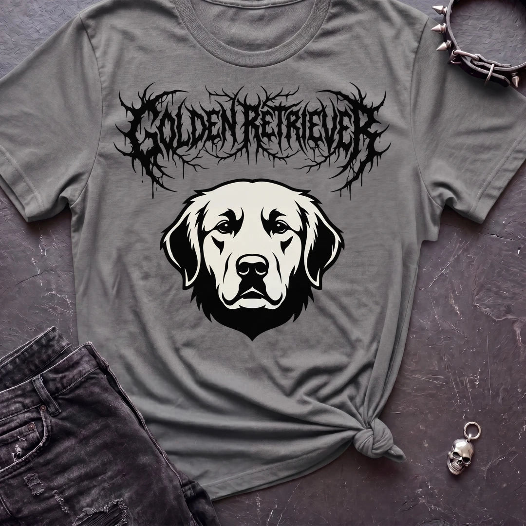 Death Metal Golden Retriever Tshirt