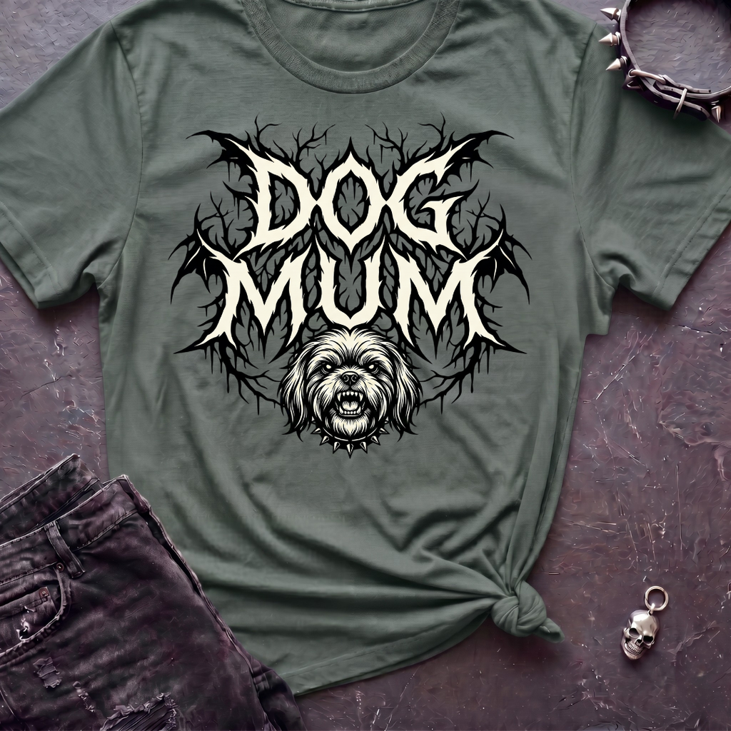 Dog Mum Death Metal Shi tzu Tshirt