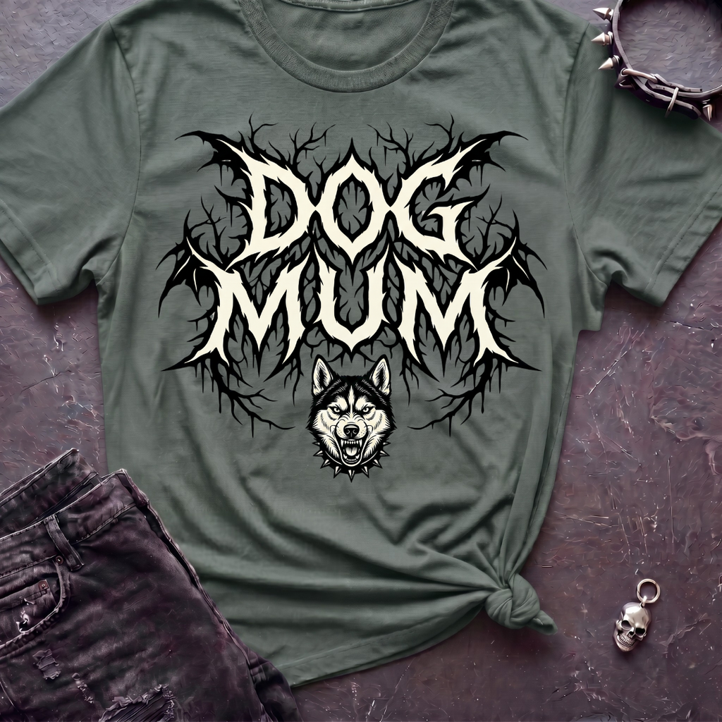 Dog Mum Death Metal Husky Tshirt