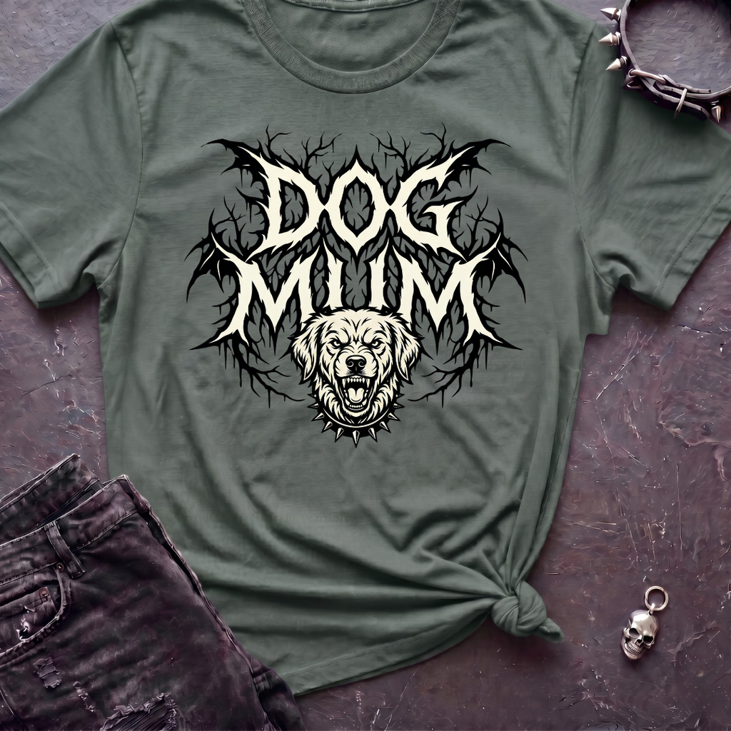 Dog Mum Death Metal Golden Retriever Tshirt