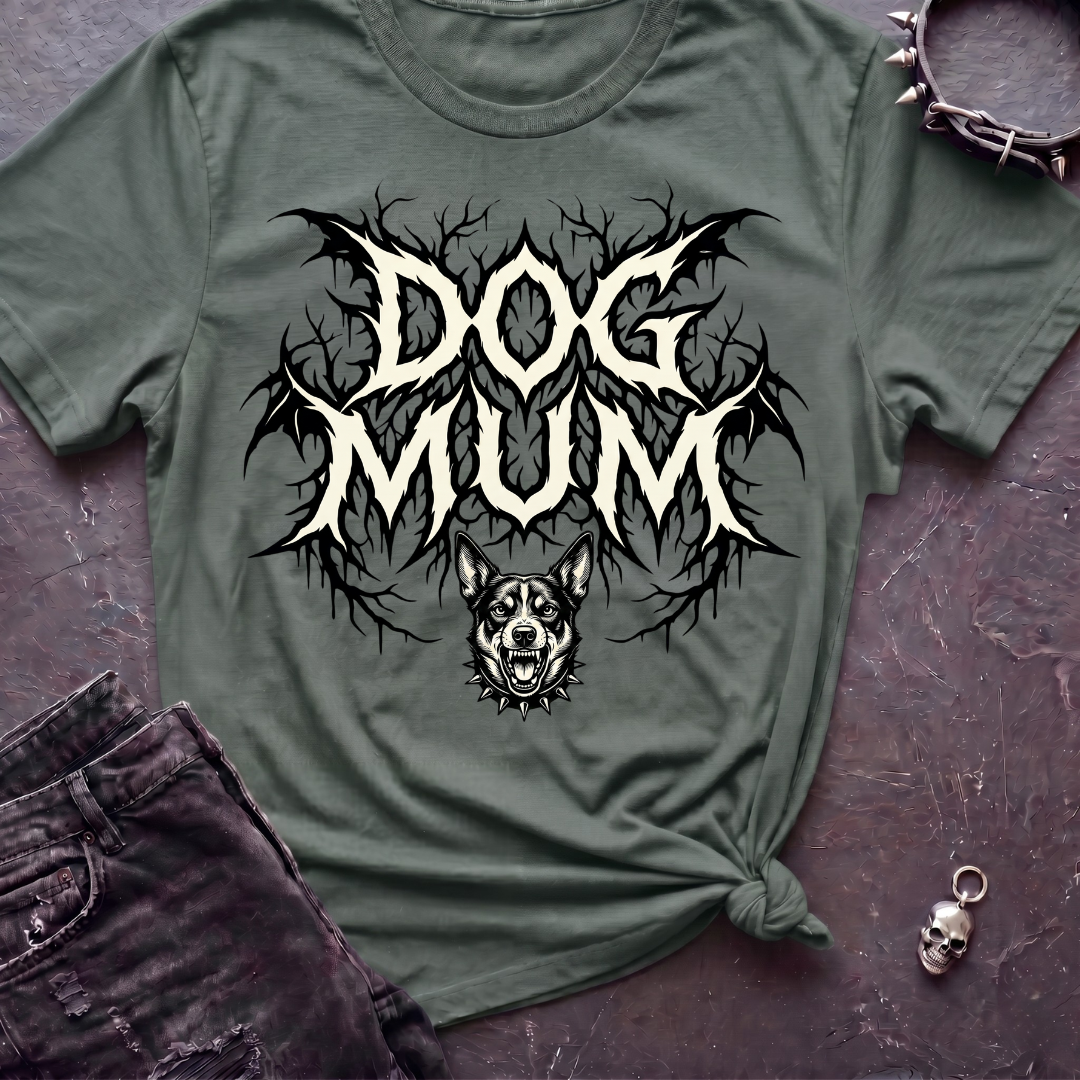 Dog Mum Death Metal Kelpie Tshirt