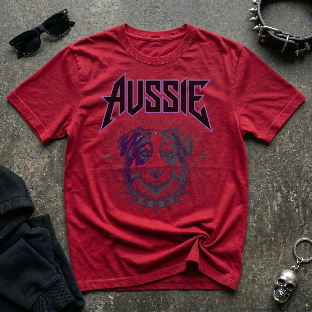 Metal Aussie Shepherd Tshirt