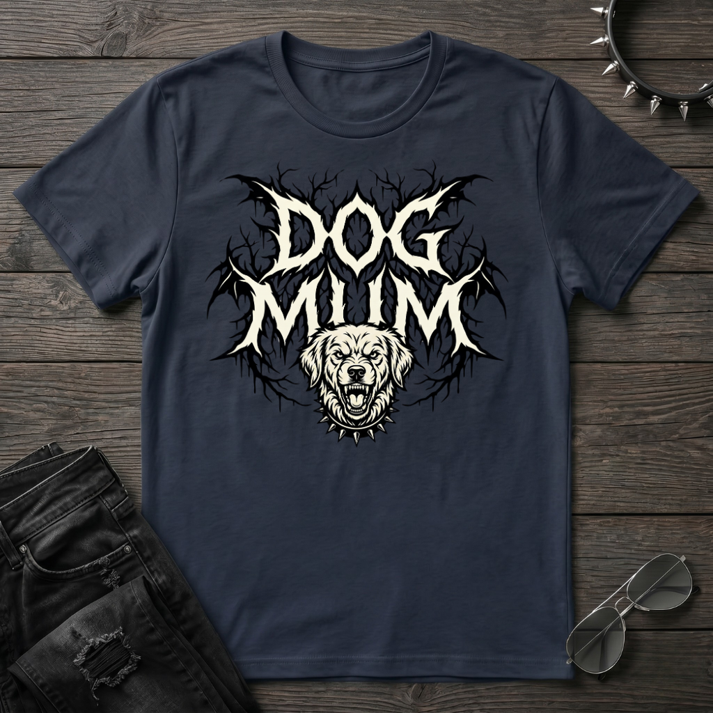 Dog Mum Death Metal Golden Retriever Tshirt