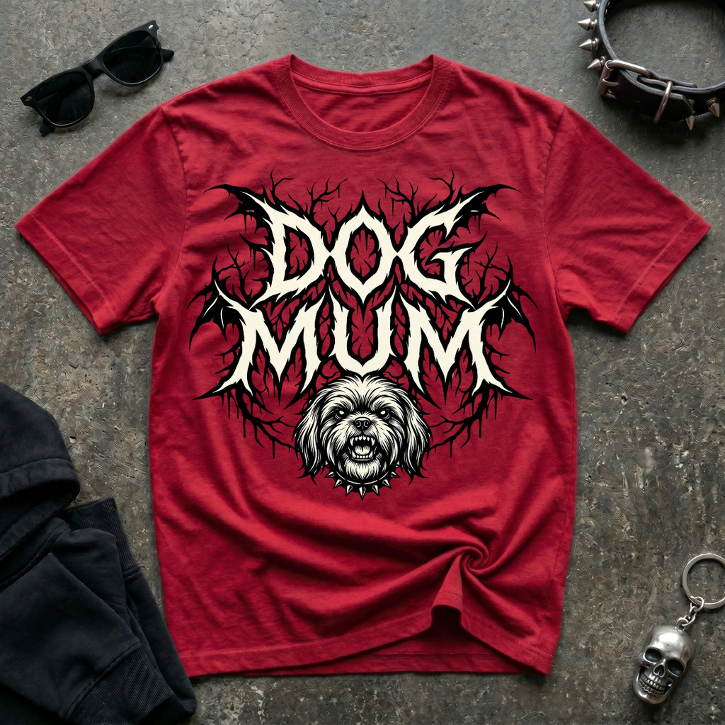 Dog Mum Death Metal Shi tzu Tshirt