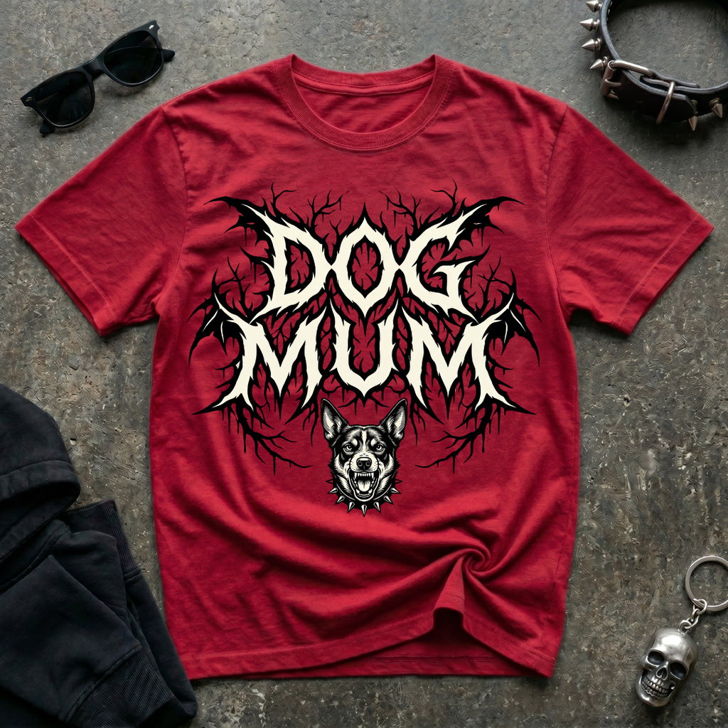 Dog Mum Death Metal Kelpie Tshirt