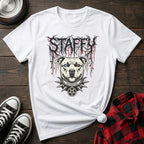 Staffy Death Metal Tshirt