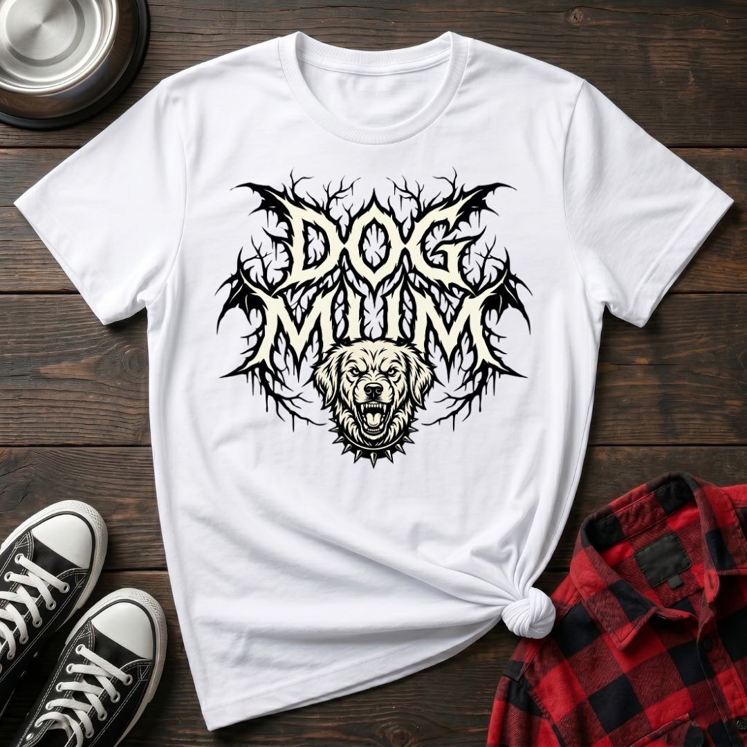 Dog Mum Death Metal Golden Retriever Tshirt
