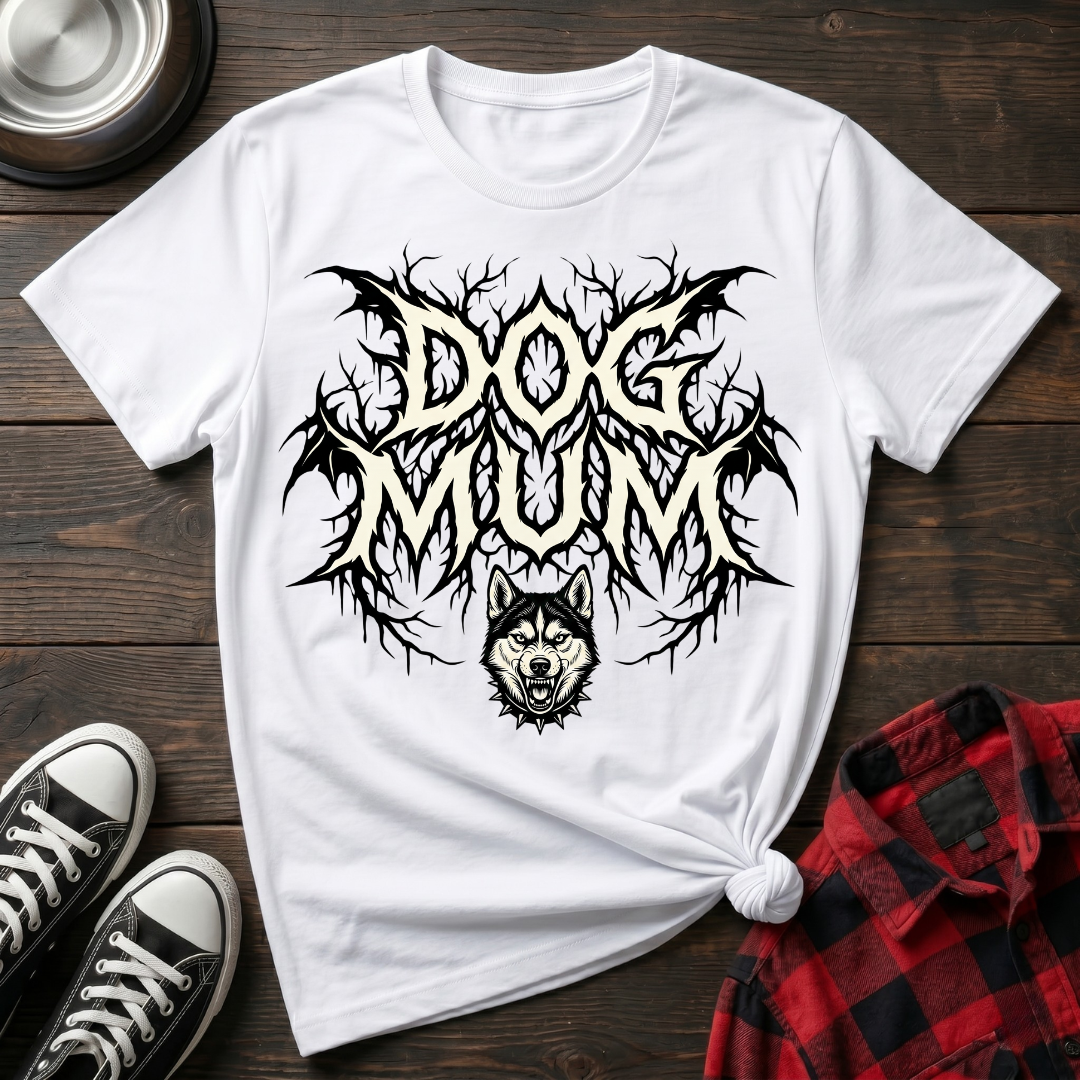 Dog Mum Death Metal Husky Tshirt