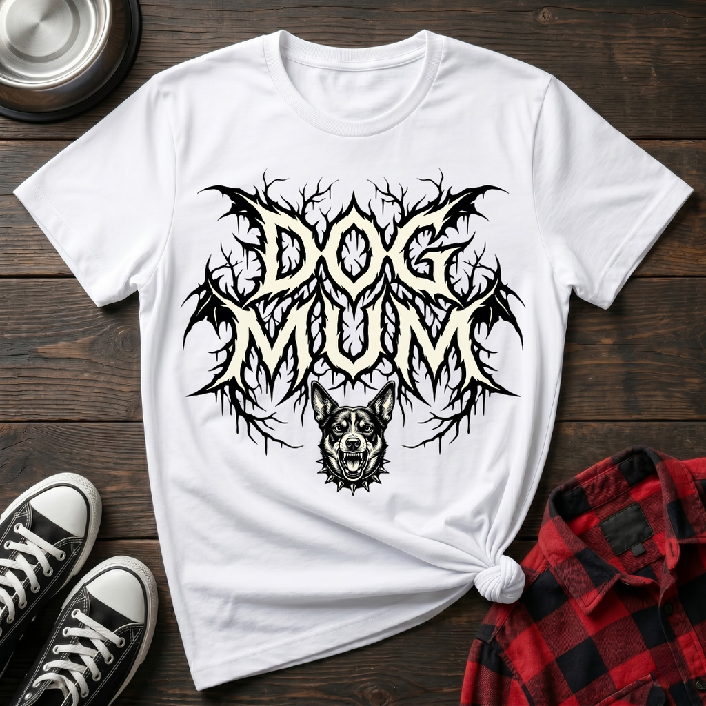 Dog Mum Death Metal Kelpie Tshirt