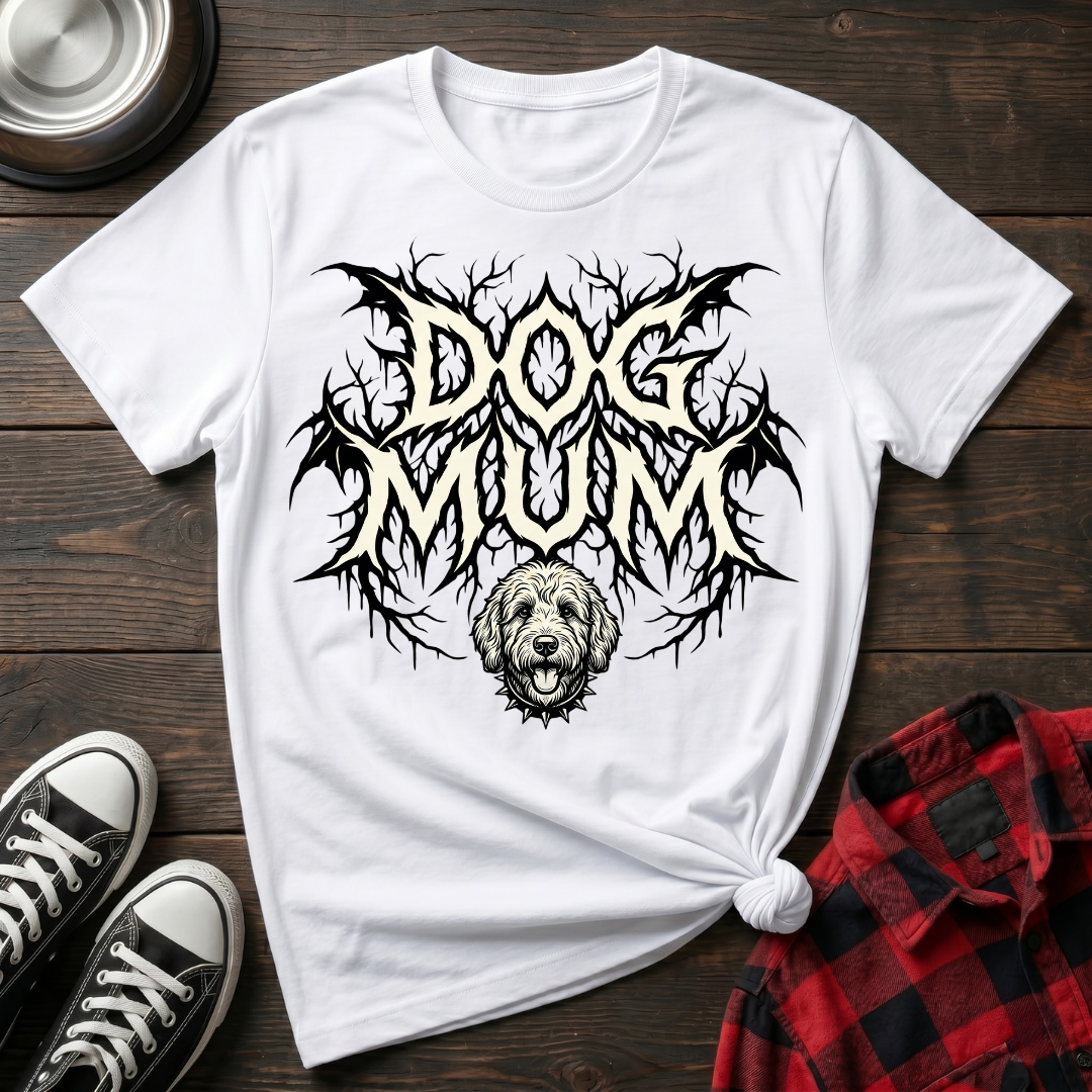 Dog Mum Death Metal Goldendoodle 2 Tshirt